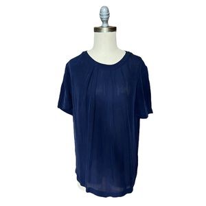 J. Crew Silk Open Back Short Sleeve Blouse size 14